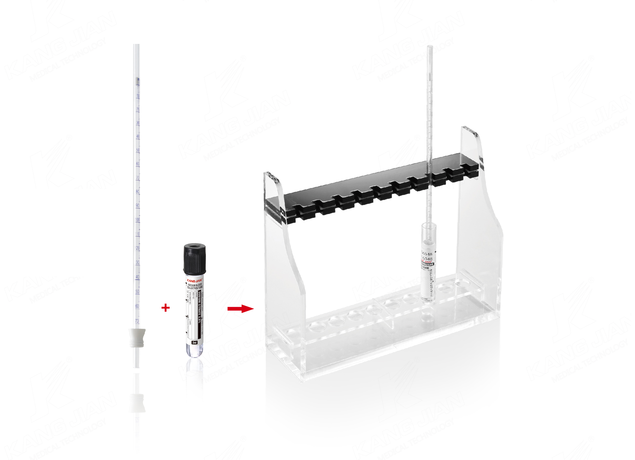 Kit de teste Westergren ESR