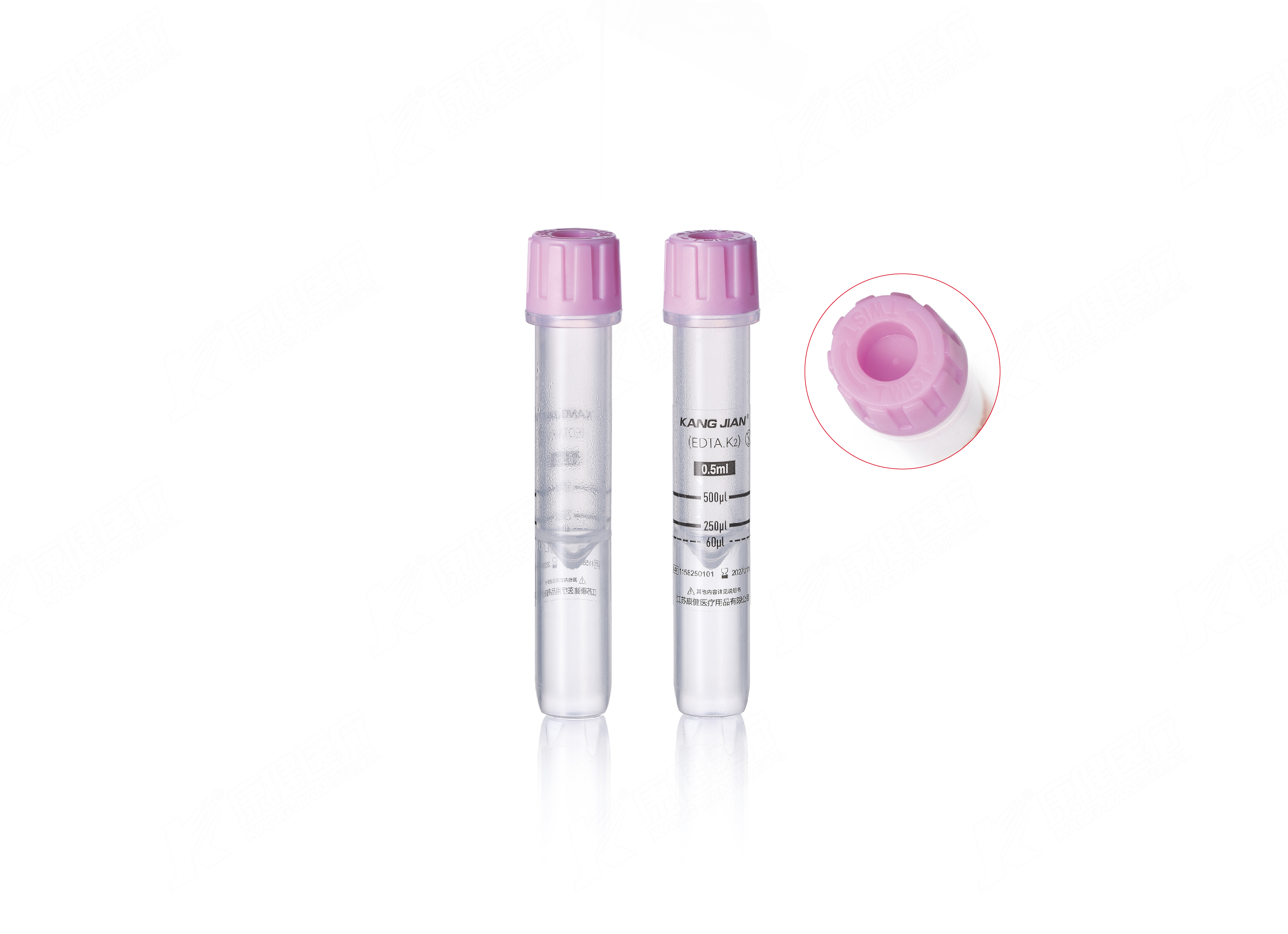 Tubo de coleta de sangue capilar