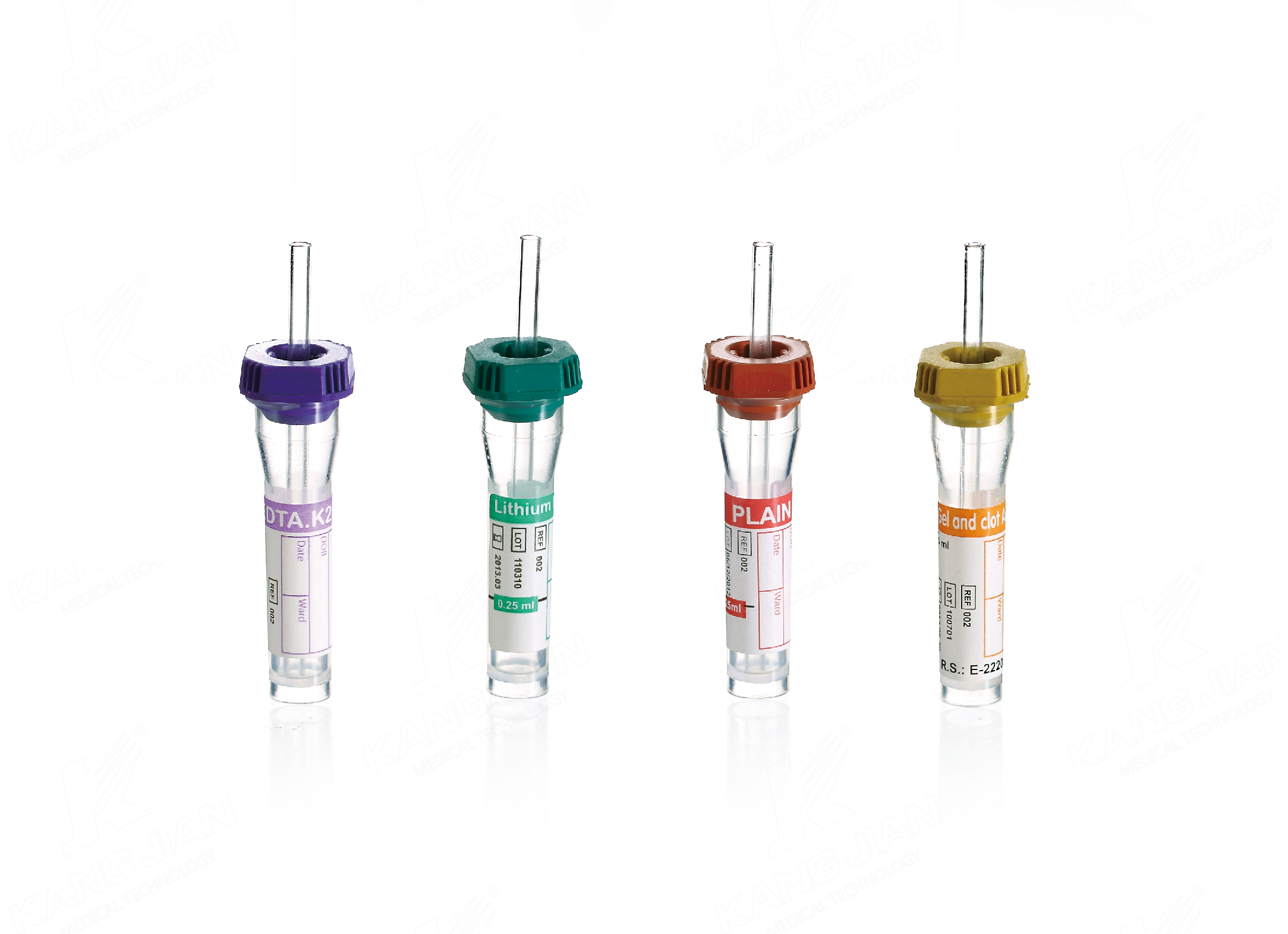 Tubo de coleta de sangue capilar