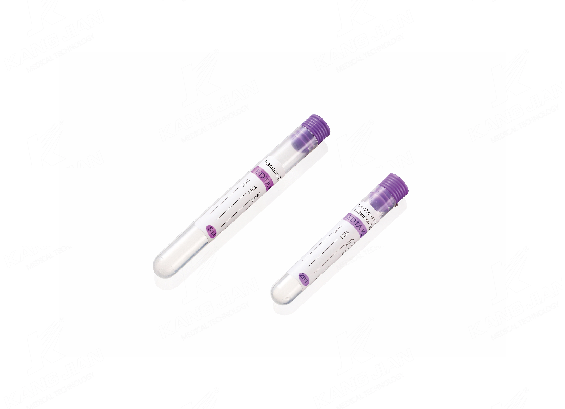 Tubo de coleta de sangue sem v&aacute;cuo