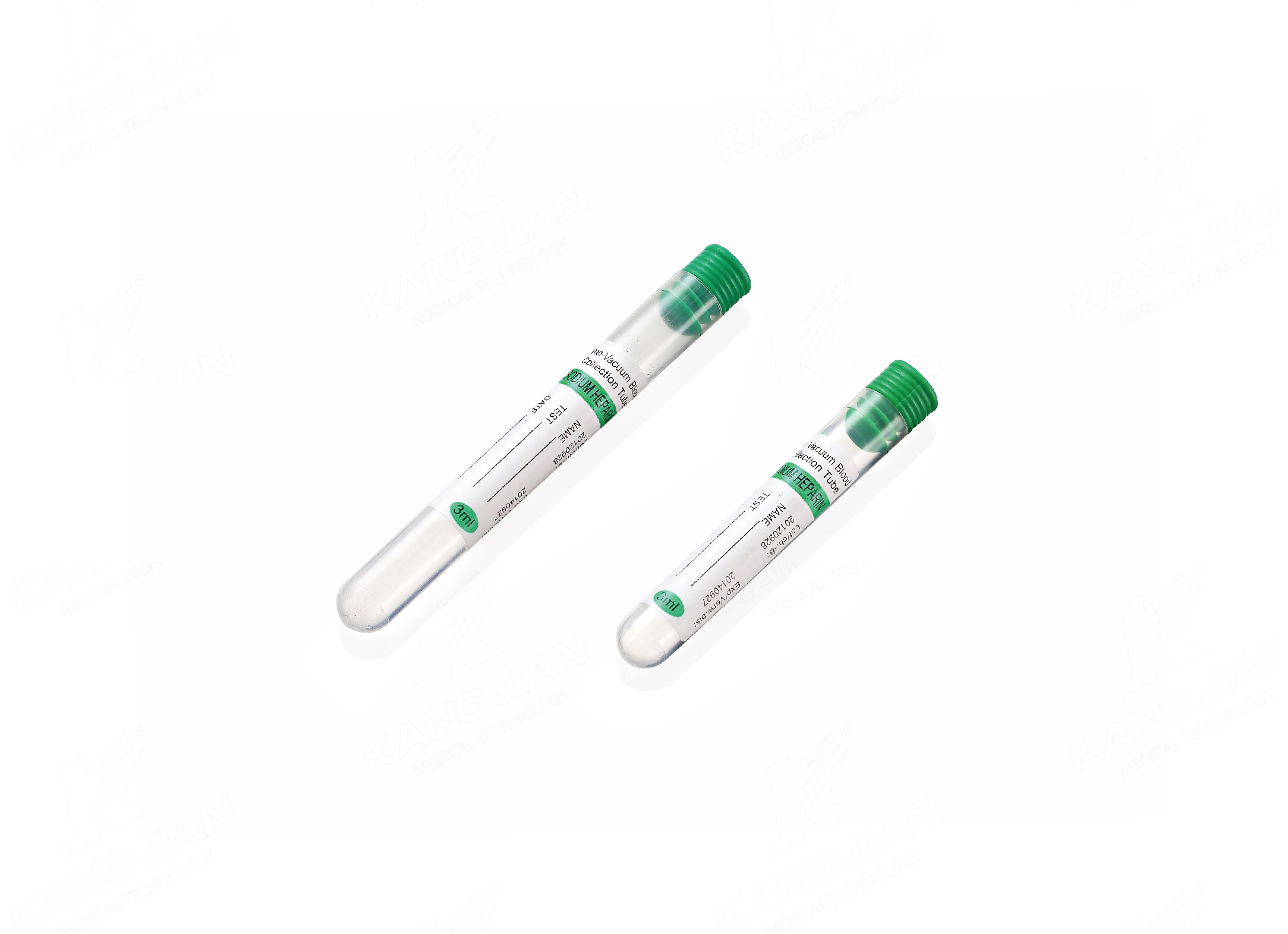 Tubo de coleta de sangue sem v&aacute;cuo