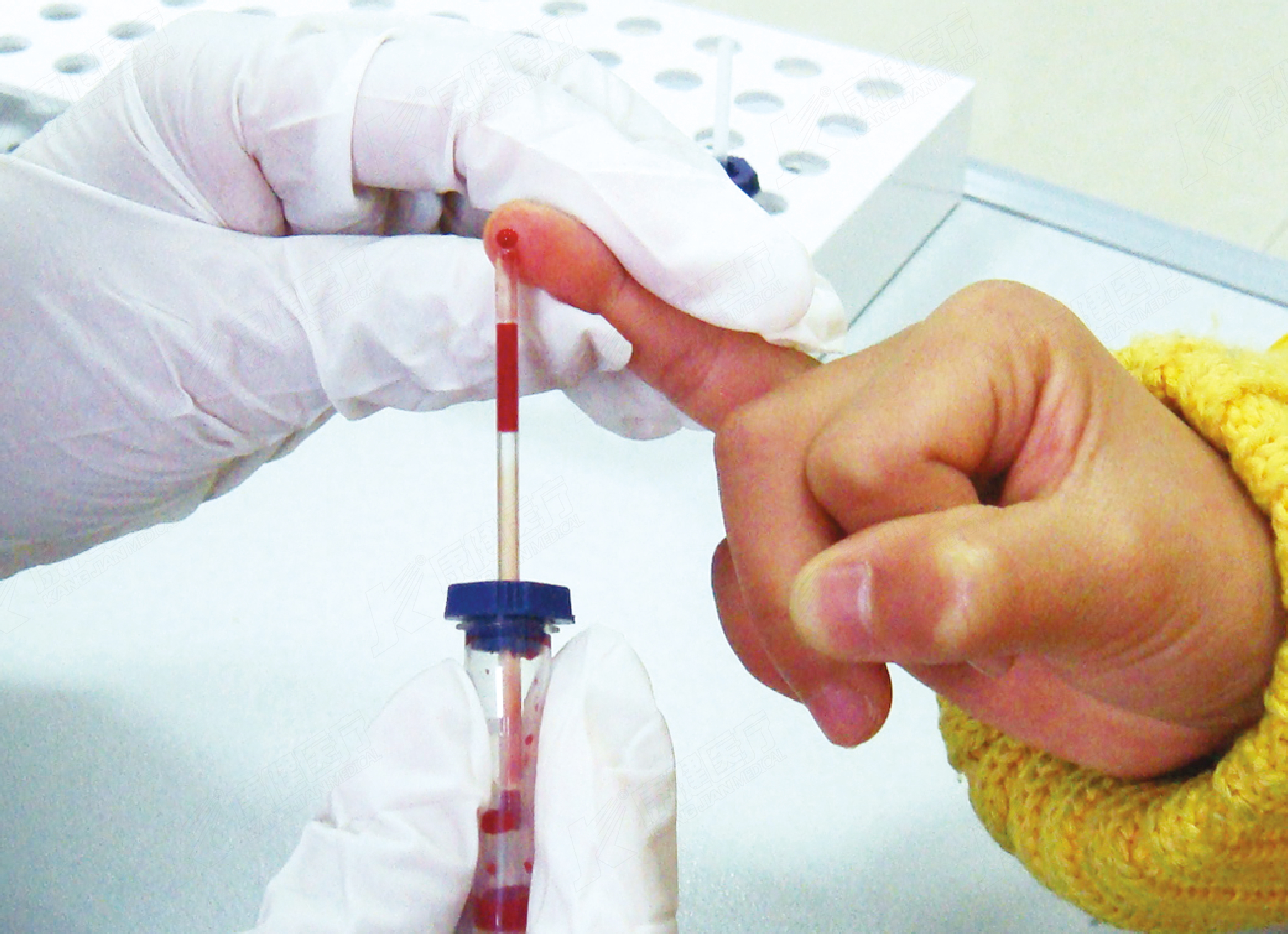 Funil para tubo de coleta de sangue Micro