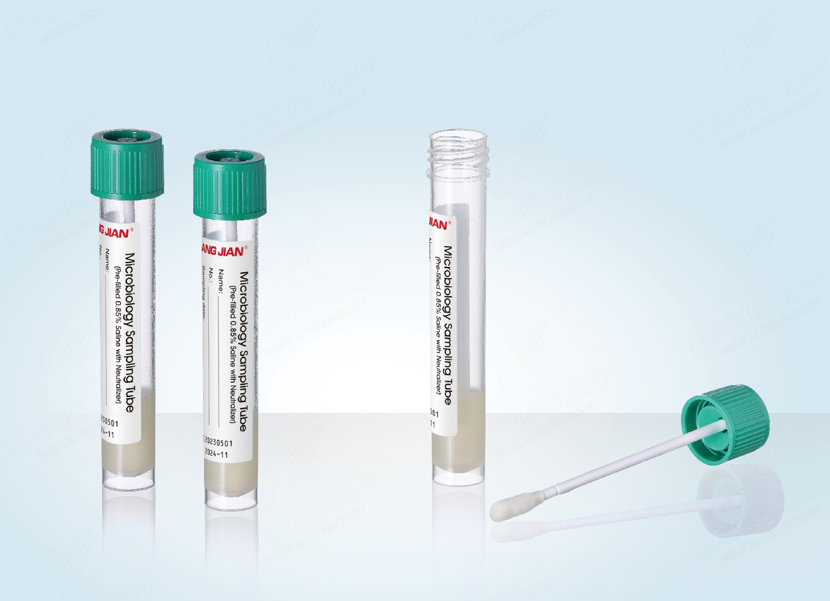 Tubo de amostragem de microbiologia de superf&iacute;cie