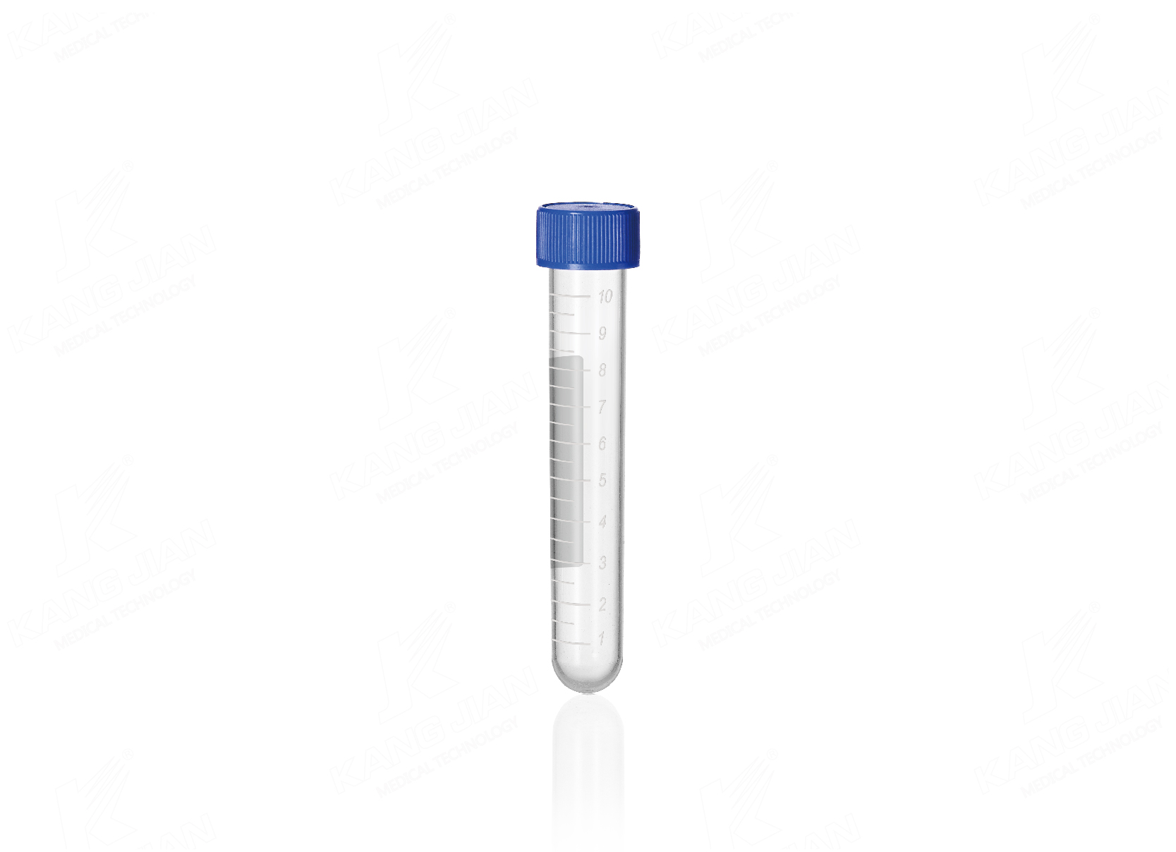 Tubo de centr&iacute;fuga de fundo redondo de 10mL