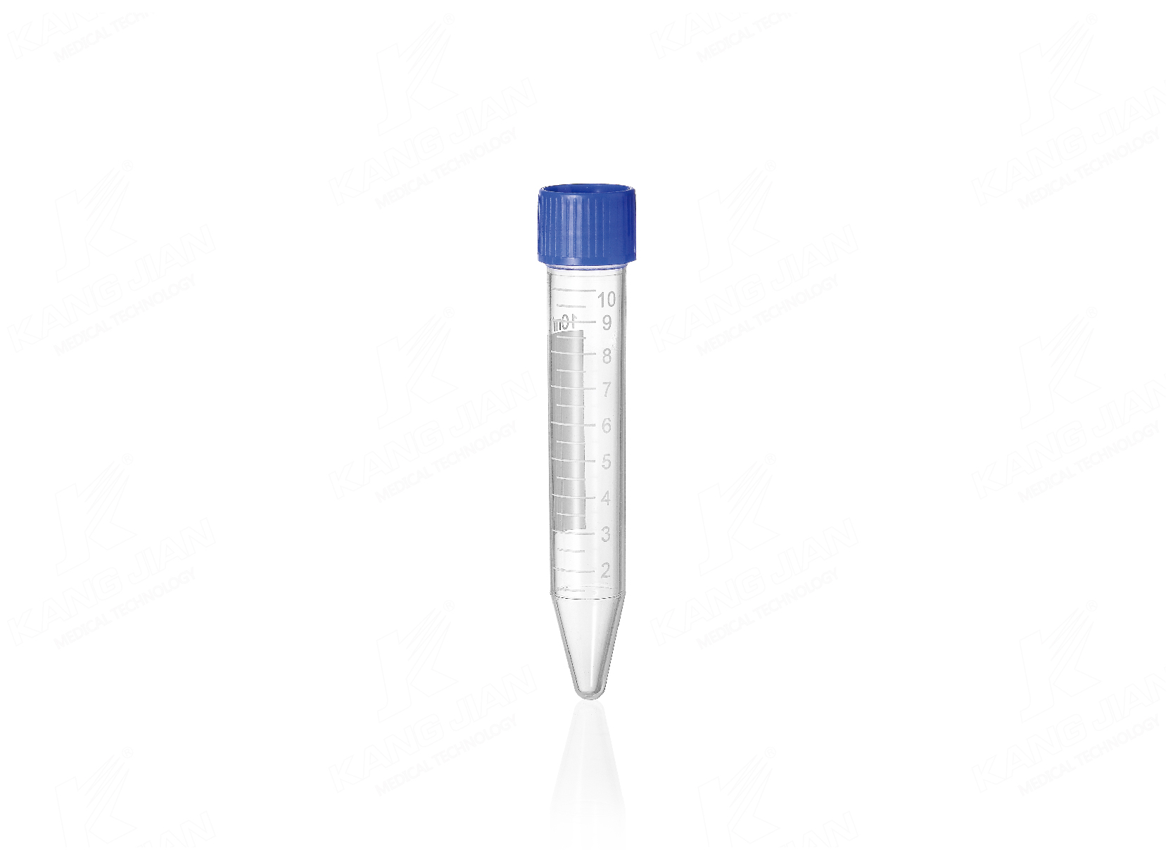 Tubo de centr&iacute;fuga inferior em forma de V de 10mL