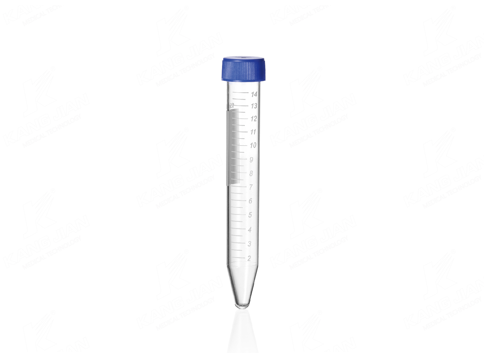 Tubo de centr&iacute;fuga inferior em forma de V de 15mL