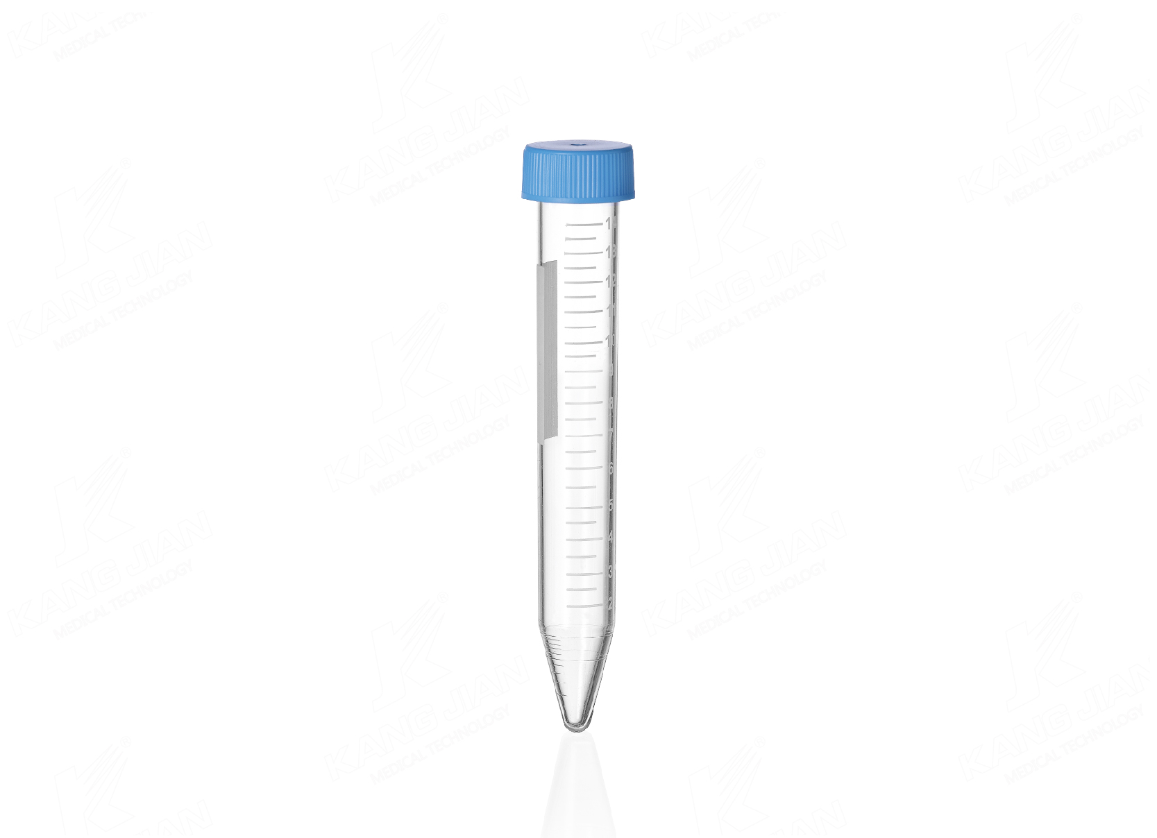 Tubo de centr&iacute;fuga inferior em forma de V de 15mL