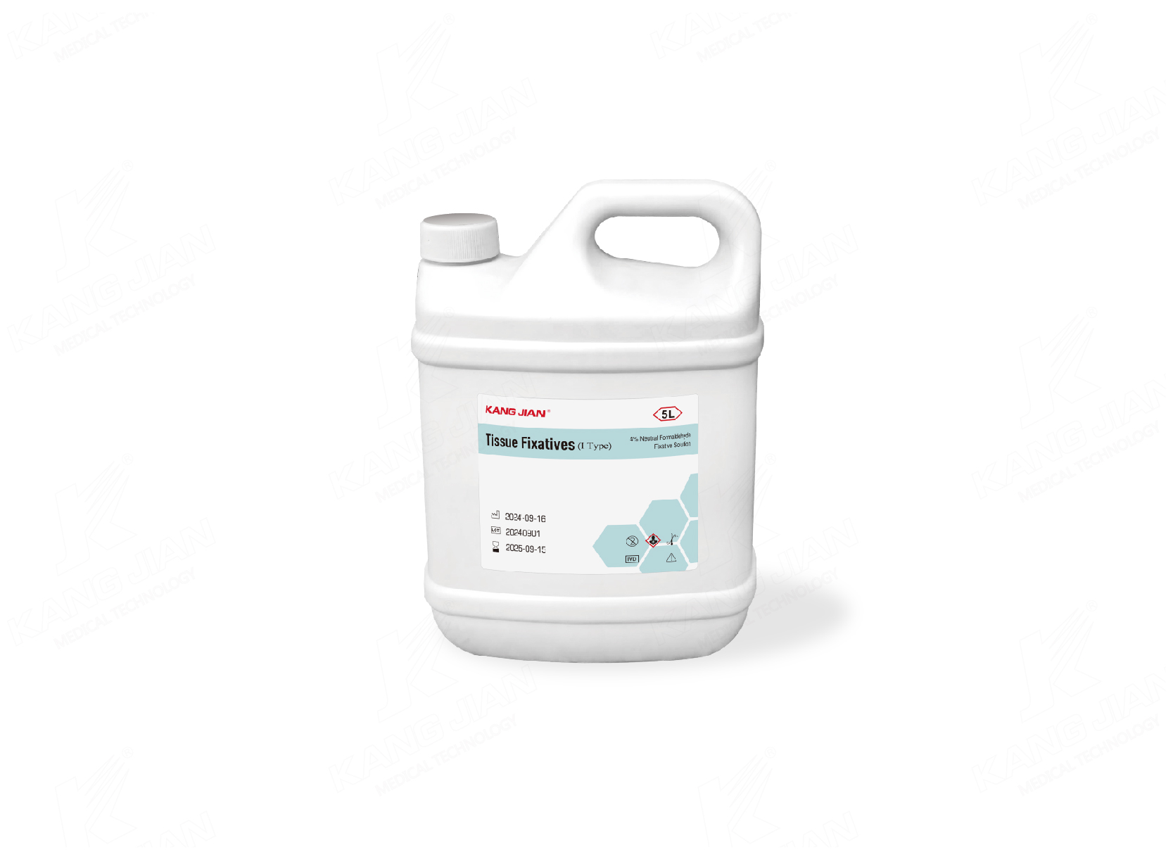 10% de formalina tamponada neutra em Cubitainer